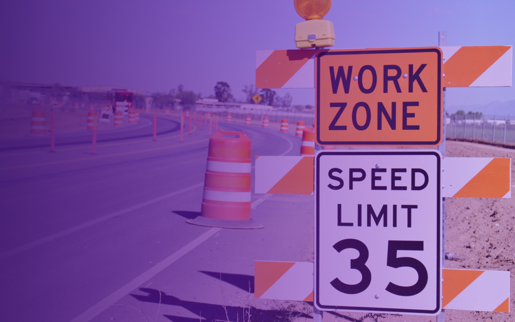 West Virginia DOT Work zone sign