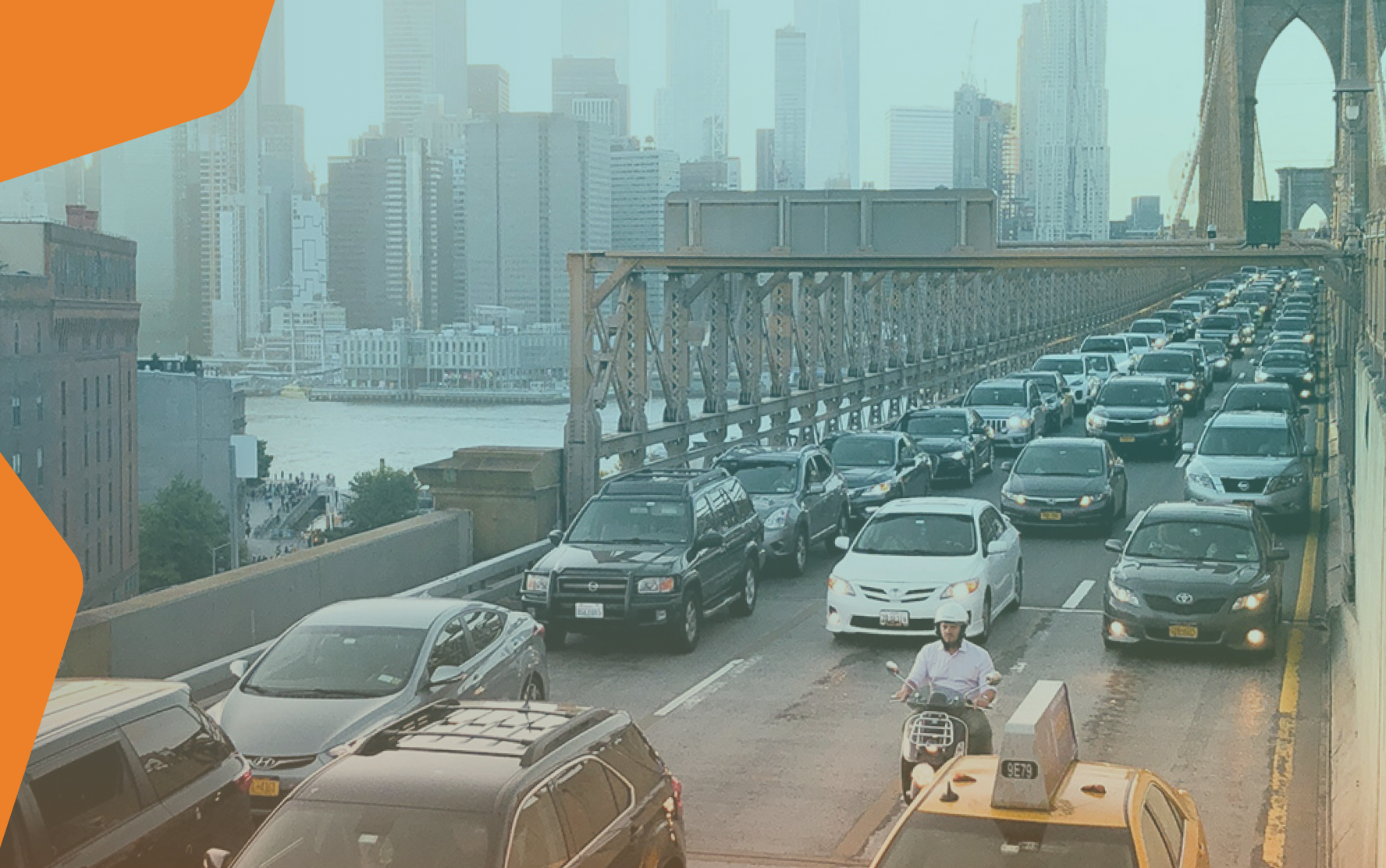 Traffic Across the Brooklyn Bridge, something for host cities to avoid