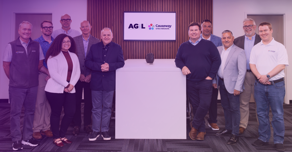 Causeway Technologies team with Altamonte Springs AGīL Innovation Lab partners during collaboration announcement event